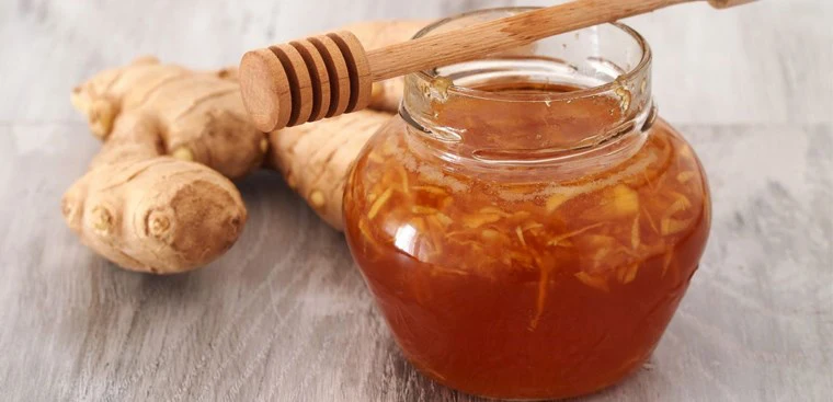 Use honey mixed with ginger